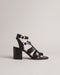 <P>Strappy Block Heeled Leather Sandal</P>